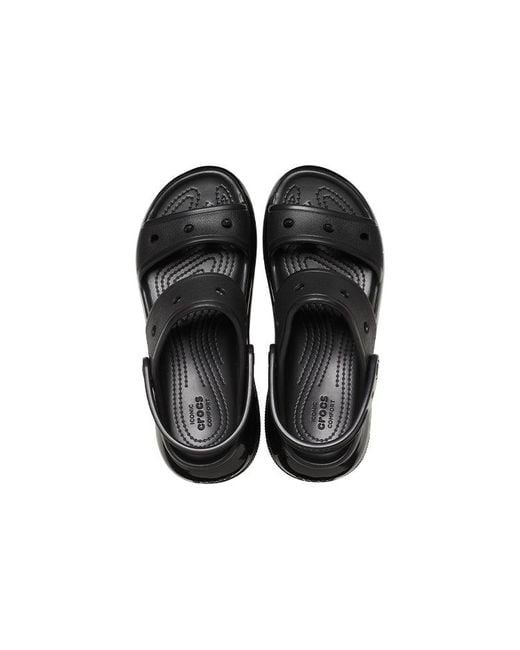CROCSTM Black Mega Crush Sandal for men