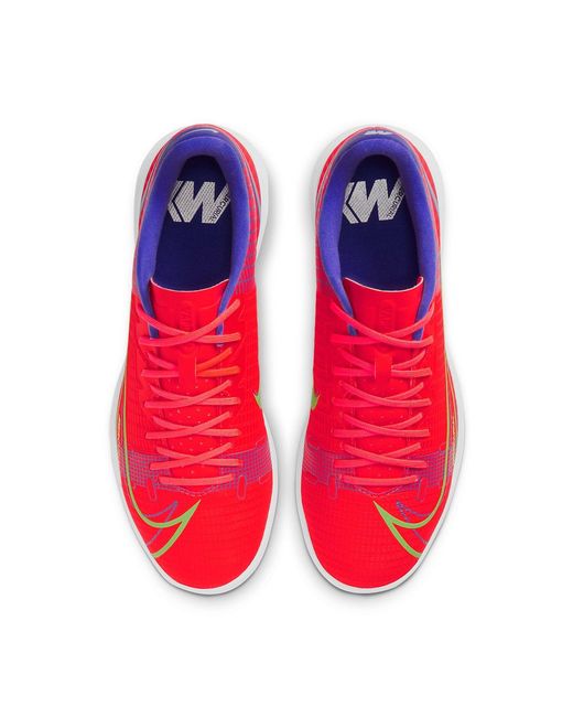 Nike Red Vapor 14 Academy Ic Indoor Court 'Brt Crimson Mtlc Burst' for men
