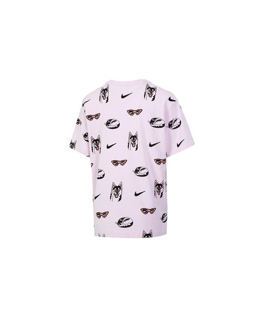 Nike Pink (Wmns) As W Sportswear Bf Dog Aop Regal
