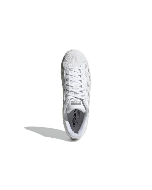 Adidas White Originals Superstar Sneakers for men