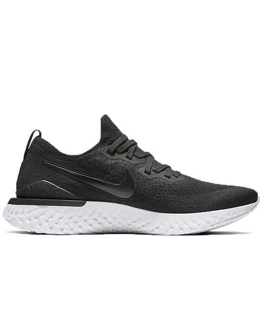 Nike Black Epic React Flyknit 2 'Gunsmoke' for men