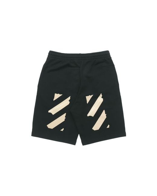 Off-White c/o Virgil Abloh Black C/O Virgil Abloh Tape Arrows Sweatshorts for men