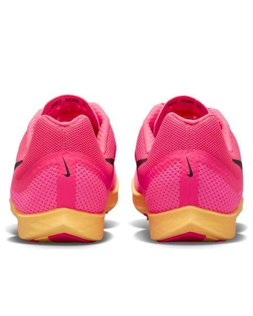 Nike Pink Air Zoom Rival Distance Spikes 'Hyper Laser' for men