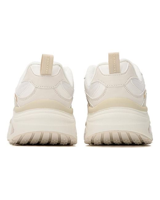 Skechers White D'Lites Wave for men