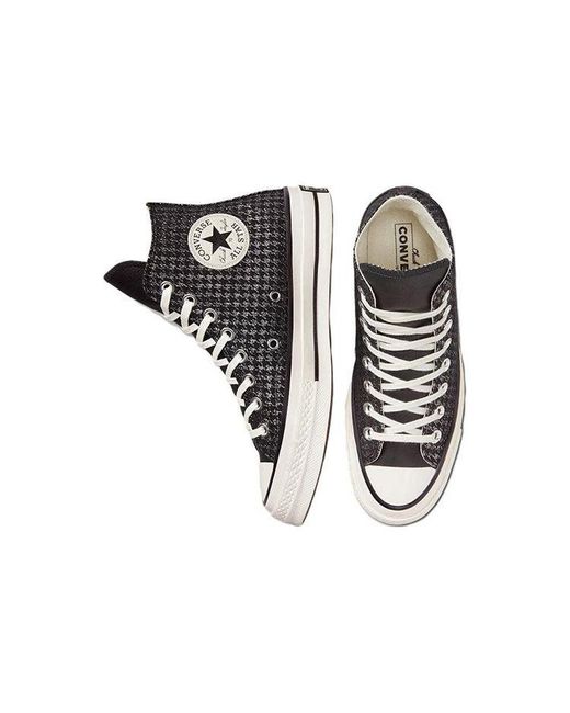 Converse Black (Wmns) Chuck 70 High 'Houndstooth Shine