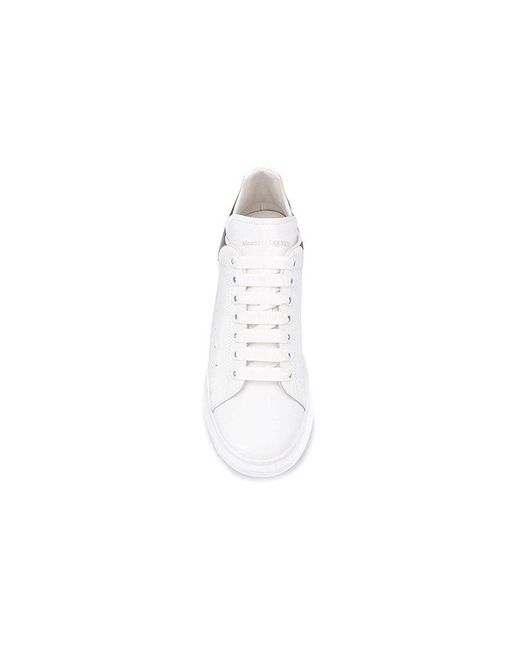 McQueen White Oversized Contrast Metallic for men