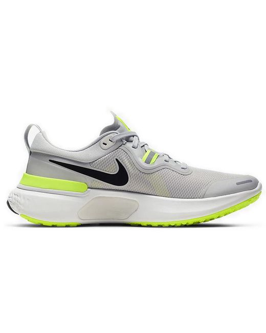 Nike White React Miler Fog Volt' for men