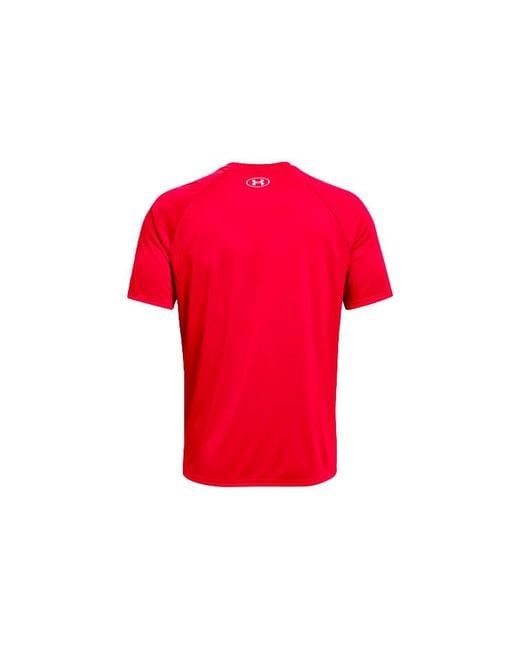 Under Armour Red Velocity Graphic Logo T-Shirt for men