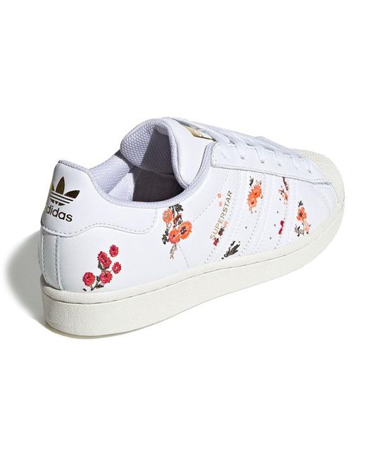 Adidas White (Wmns) Superstar Floral'