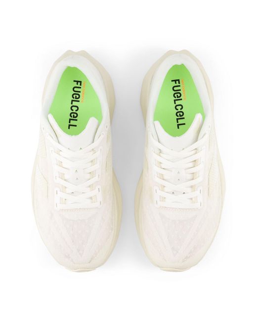 New Balance White Fuelcell Rebel V4 Running Shoe