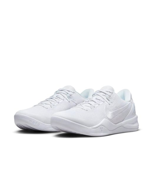 Nike White Kobe 8 Protro 'Halo Triple' for men