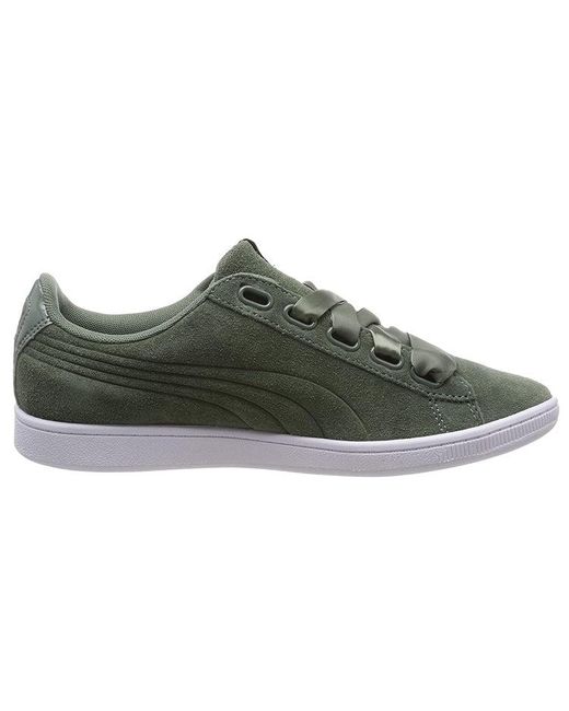 PUMA Green (Wmns) Suede Heart Vr Sneakers