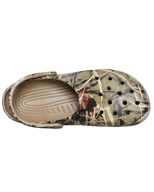CROCSTM Brown Realtree X Classic Clog V2 'Max-4 Hd Camouflage' for men