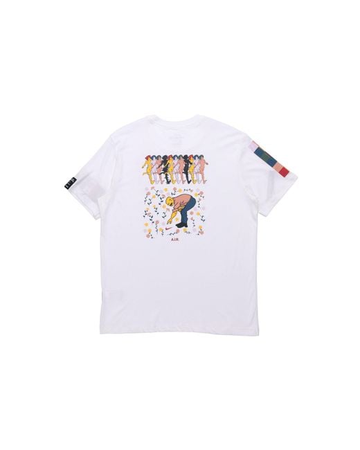 Nike White Dry-Fit Funny Printing Short Sleeve for men