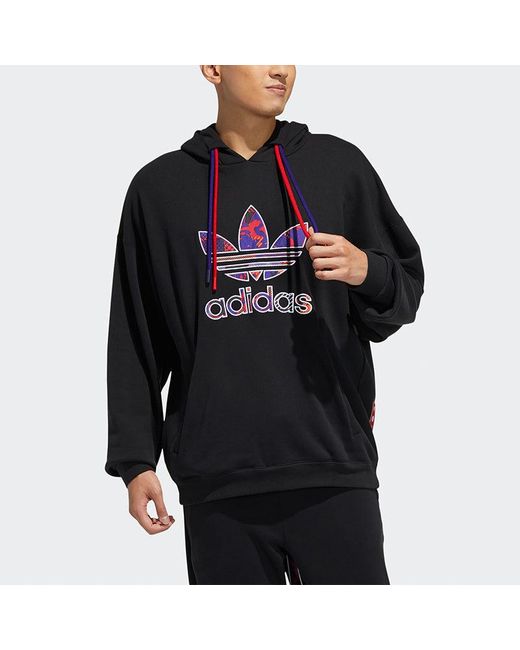 Adidas Black Originals Cny 2 Logo Subject Printing Drawstring Sports for men