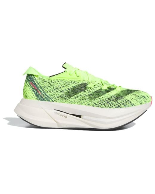 Adidas Green Adizero Prime X 2 Strung 'Lucid Lemon' for men