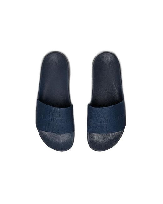 Under Armour Blue Core Remix Canvas Slippers for men