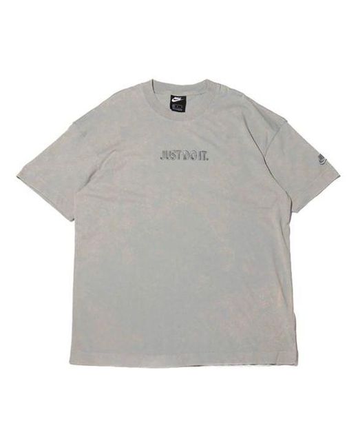 Nike Gray As Sportswear Jdi Top Logo Tee for men