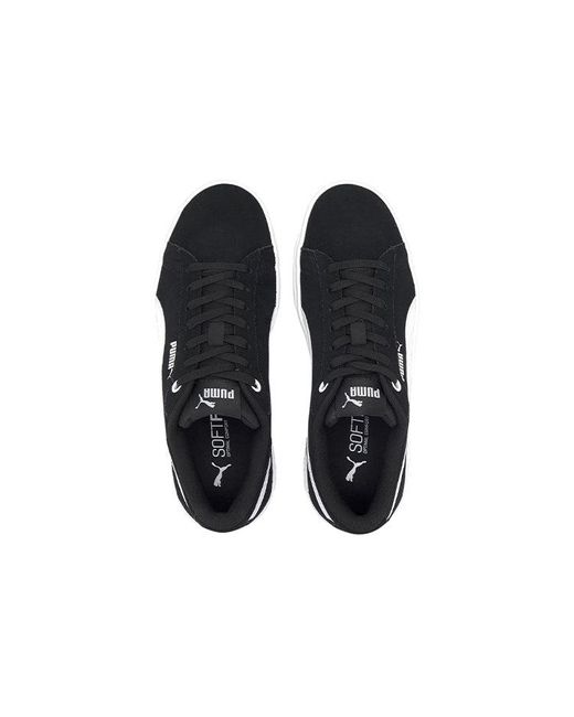 PUMA Black (Wmns) Smash Platform V2 Suede