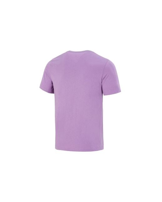 Nike Purple Tiger Pattern Logo Athleisure Casual Sports Short Sleeve T-Shirt for men