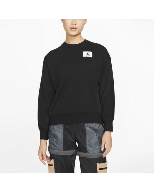 Nike Blue (Wmns) Logo Knit Round Neck Sports Hoodie