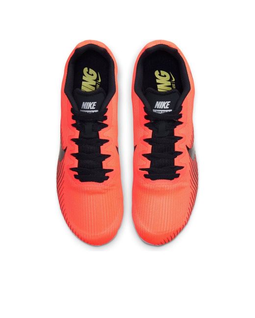 Nike Red Air Zoom Rival M 9 Spikes 'Bright Mango' for men