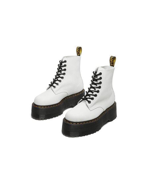 Dr. Martens Black 140 Pascal Pisa Martin Boots White