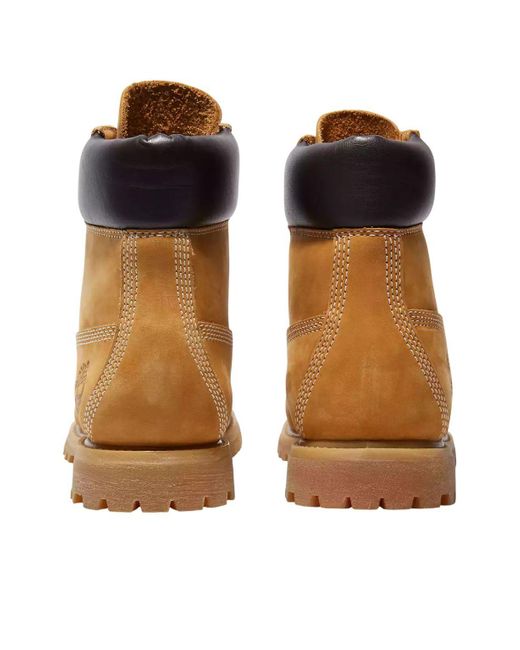 Timberland Brown Premium 6 Inch Waterproof Boot 'Wheat Nubuck' for men