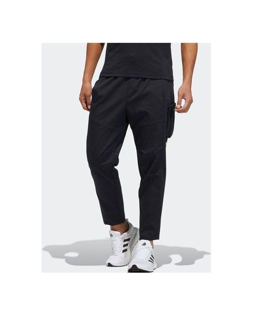 Adidas Blue Th Pnt Twl Cstm Woven Sports Long Pants for men