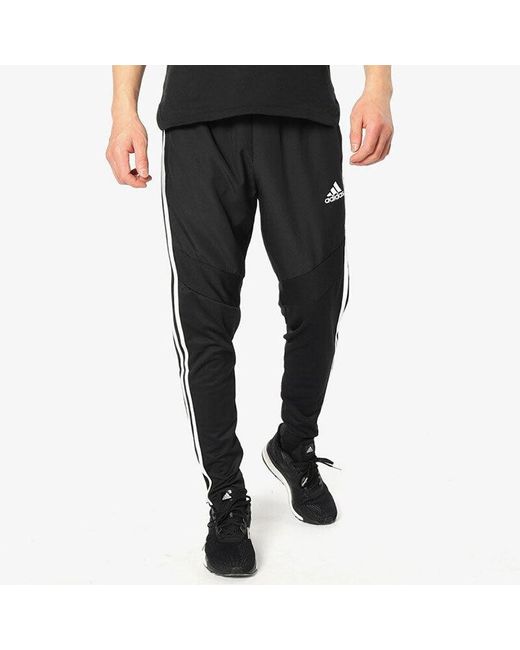 Adidas Black Soccer/Football Training Knit Sports Long Pants for men