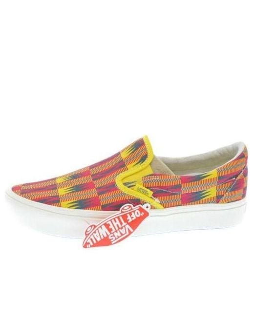 Vans Orange Union X Comfycush Slip-On for men