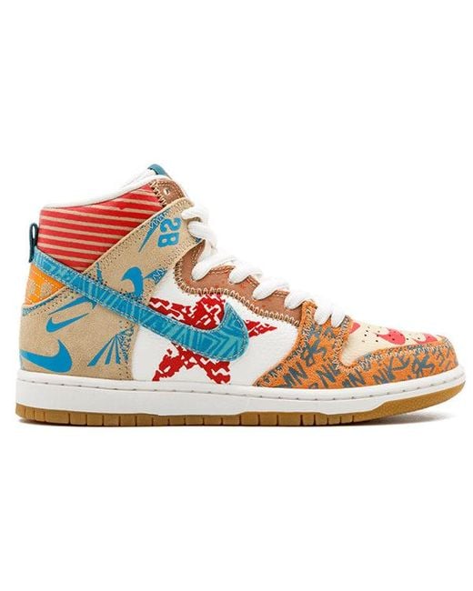 Nike Blue X Thomas Campbell Sb Dunk High 'What The' for men