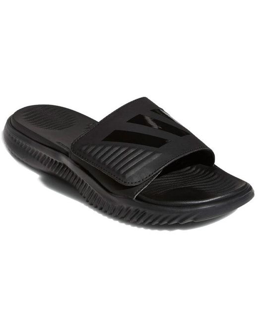 Adidas Black Alphabounce Slide for men