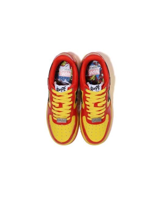 A Bathing Ape Red (Wmns) X Marvel Bape Sta