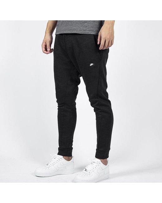 Nike Black Logo Label Knit Sports Pants/Trousers/Joggers for men