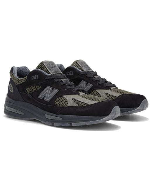 New Balance Black X Stone Island 991V2 Made for men