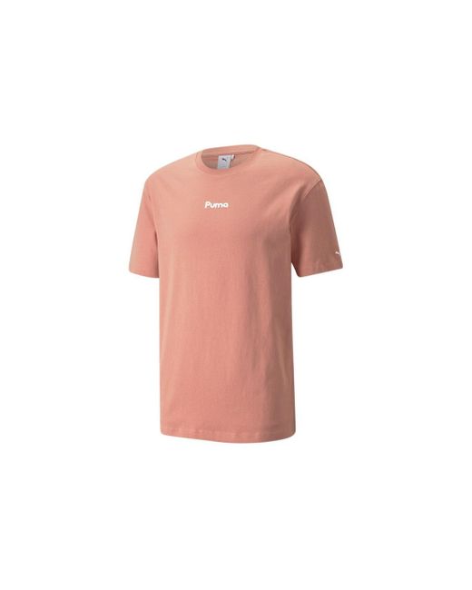 PUMA Pink Adventure Planet Graphic Tee for men