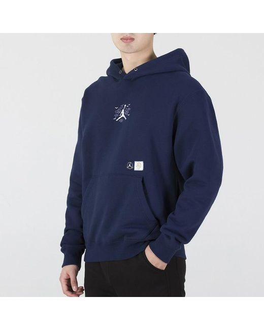 Nike Blue Cny New Year's Edition Embroidered Logo Sports Pullover for men