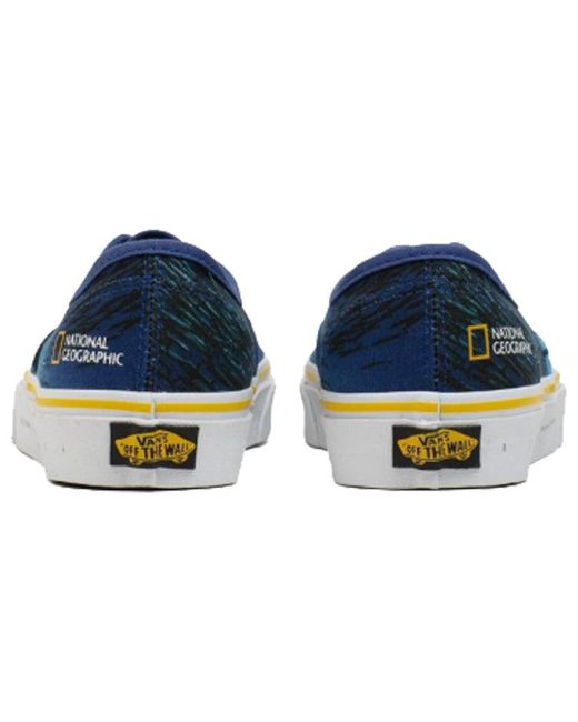 Vans Blue National Geographic X Authentic 'Ocean' for men