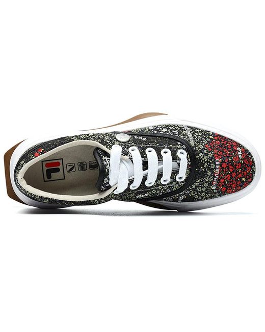 Fila Black Floral Sneakers for men