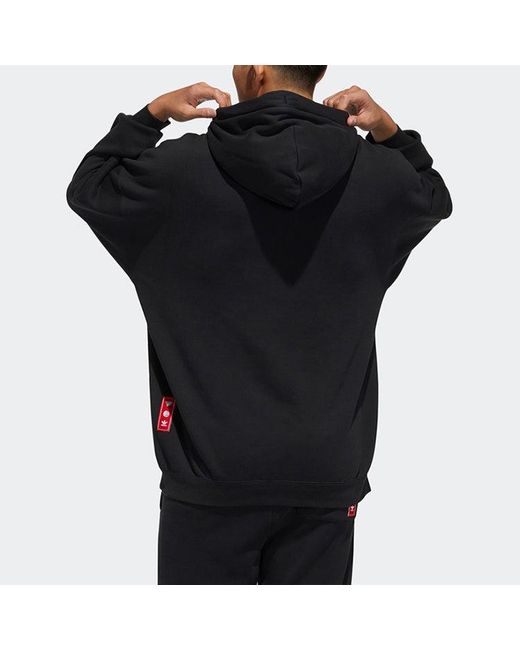 Adidas Black Originals Cny 2 Logo Subject Printing Drawstring Sports for men