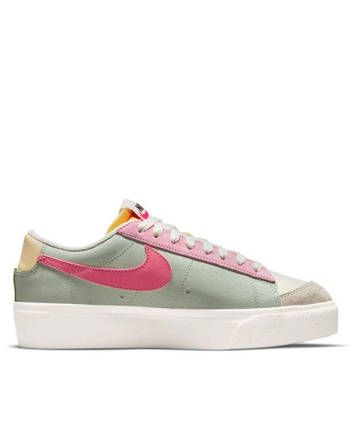 Nike Pink (Wmns) Blazer Low Platform 'Seafoam'
