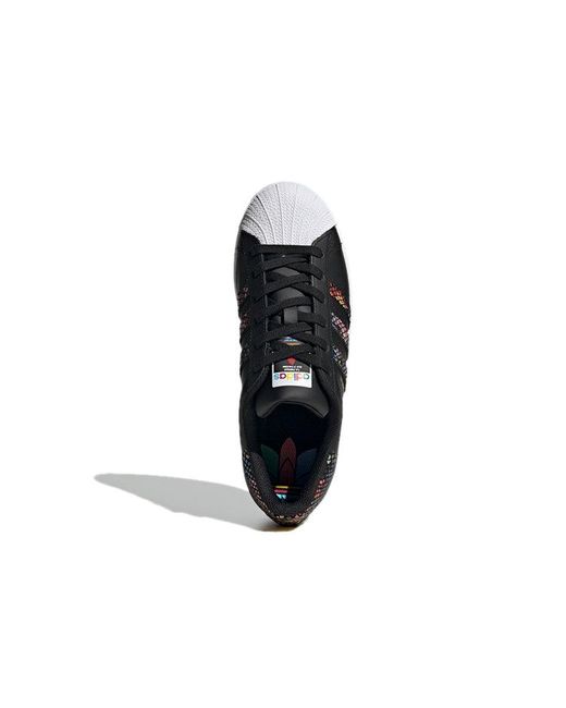Adidas Black (Wmns) Superstar 'Floral Snakeskin Print'