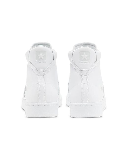 Converse White Pro Leather Og High 'Triple' for men