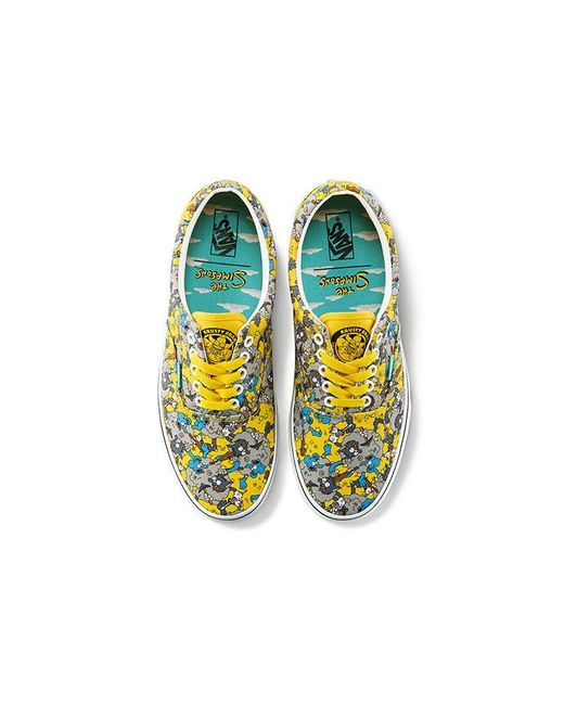 Vans Yellow The Simpsons X Era 'Itchy & Scratchy' for men