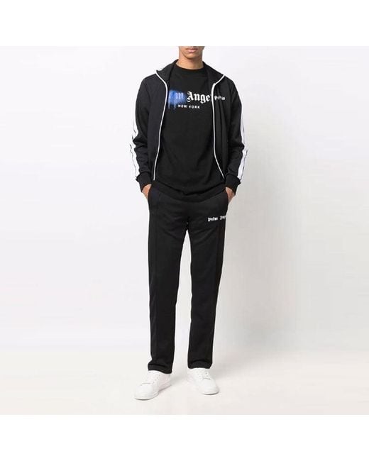 Palm Angels Black Ss22 Classic Track Jacket for men