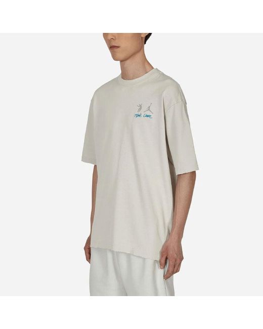 Nike White X Union Crossover Solid Color Breathable Logo Round Neck Short Sleeve Us Edition for men