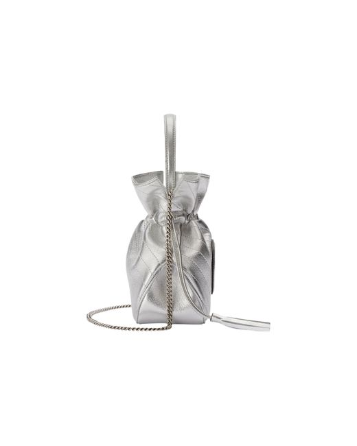 Gucci White (Wmns) Blondie Mini Bucket Bag Leather'