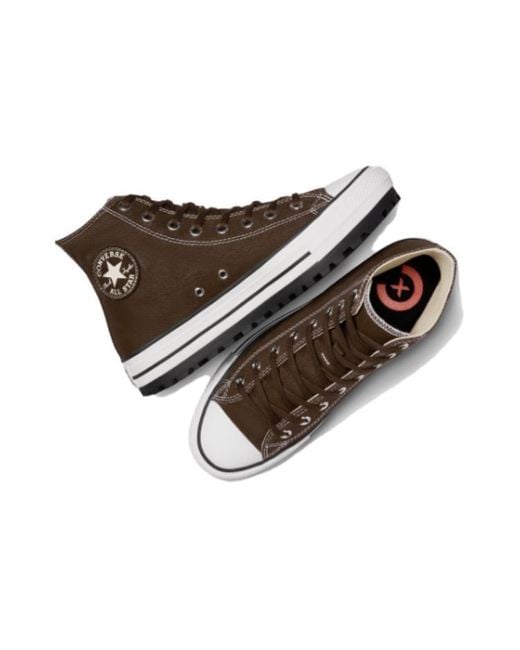 Converse Brown Chuck Taylor All Star City Trek Shoes 'Fresh Brew' for men