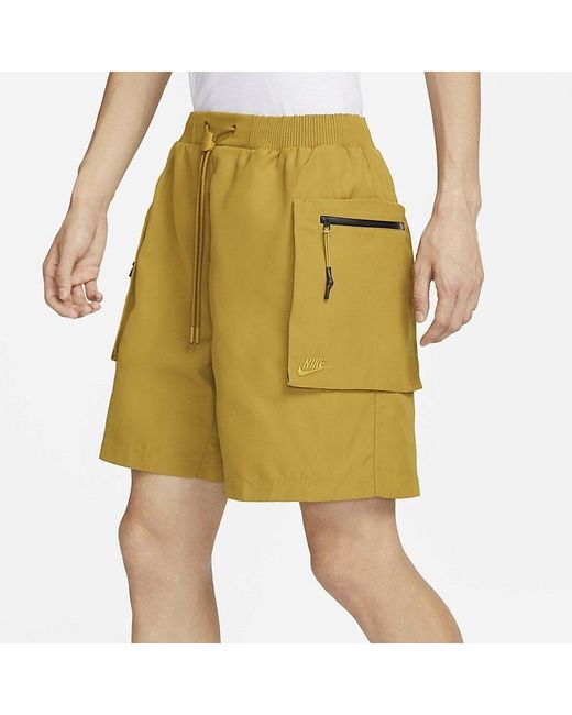 Nike Natural Nsw Tech Pack Woven Utility Shorts 'Mustard' for men